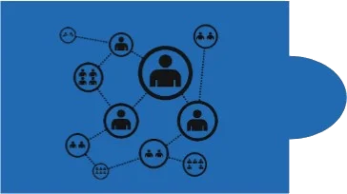 Image shows a blue puzzle piece that has a network icon